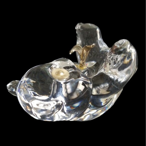 Igor Carl Faberge Panda Bear Paperweight Glass Art Signed 1989 FM Made in France - Picture 6 of 16